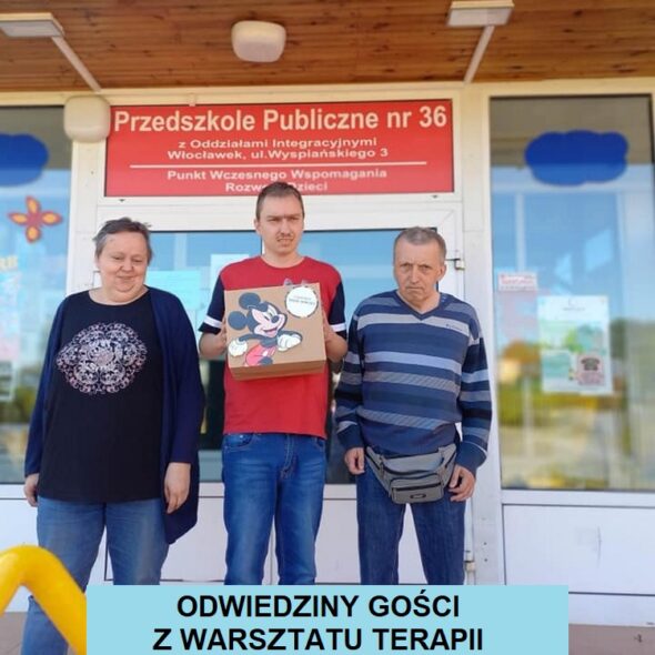 ODWIEDZINY GOŚCI Z WARSZTATU TERAPII ZAJĘCIOWEJ TPD